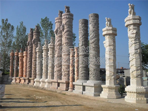 各种石材石雕龙柱