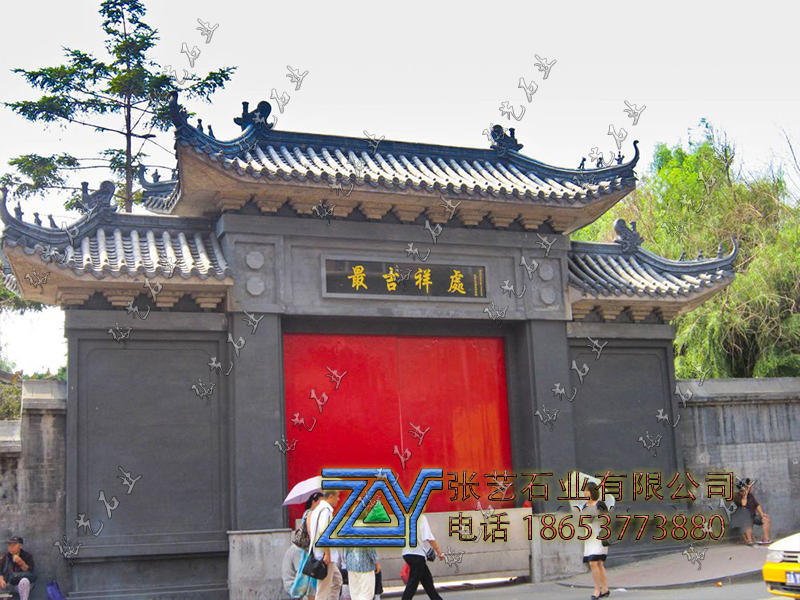 寺庙牌坊 