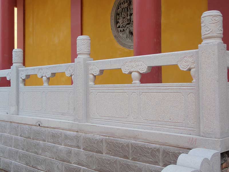 寺庙石栏杆 