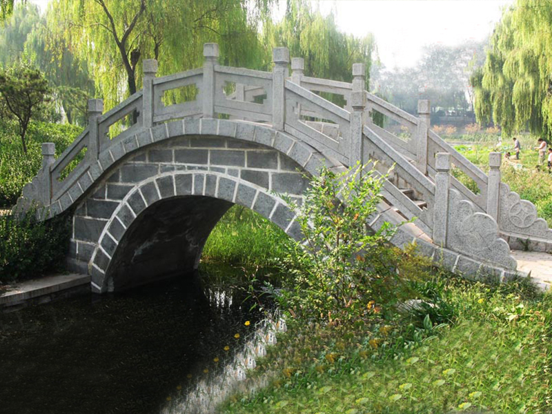 景观桥石栏杆
