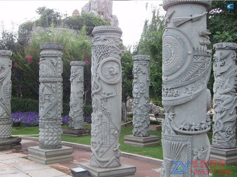 公园石雕文化柱厂家